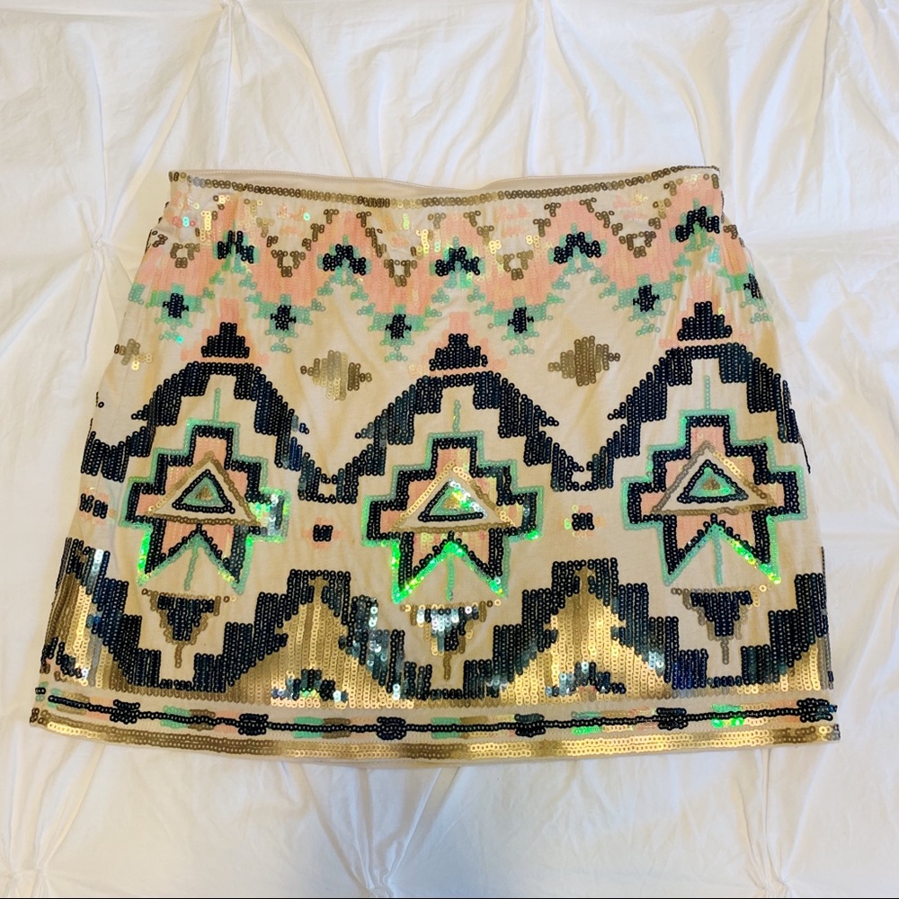 EXPRESS Sequin Mini Skirt - XS